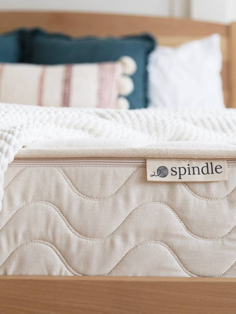 A close up of a Spindle mattress