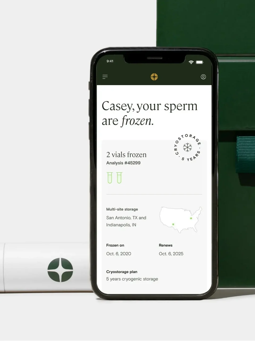 Legacy at-home fertility testing materials and app 