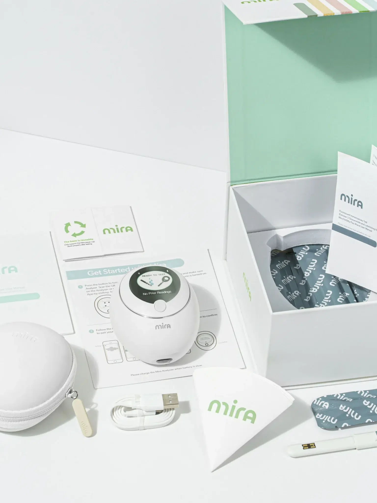 Mira at-home fertility testing package