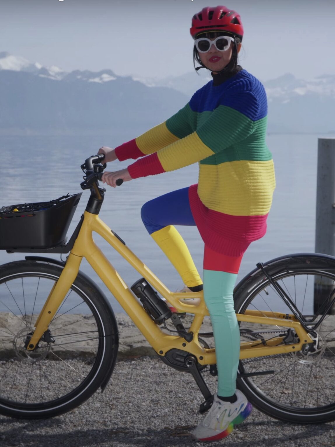 A model on a Specialized ebike