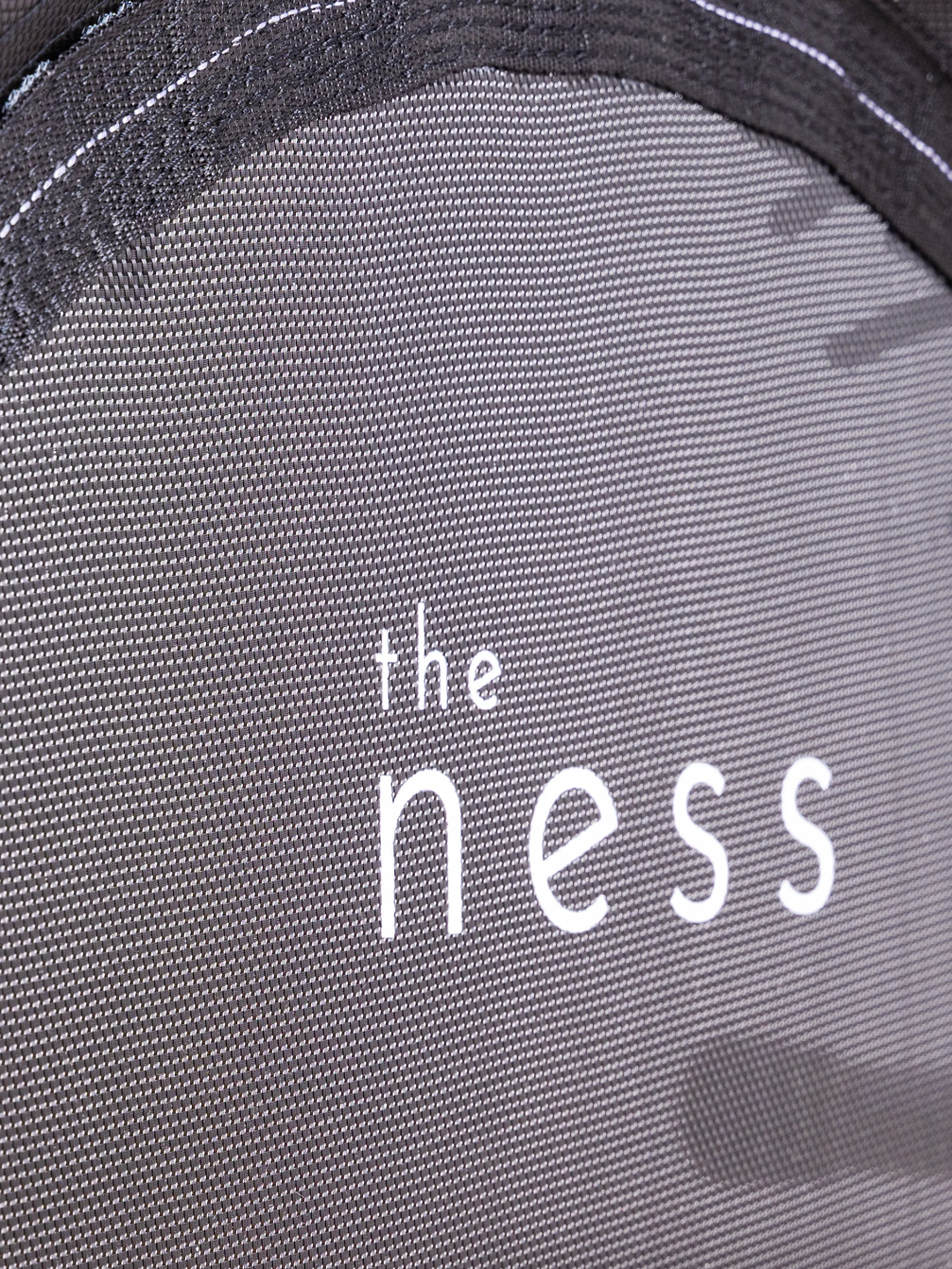 A closeup of a rebounder trampoline from the Ness