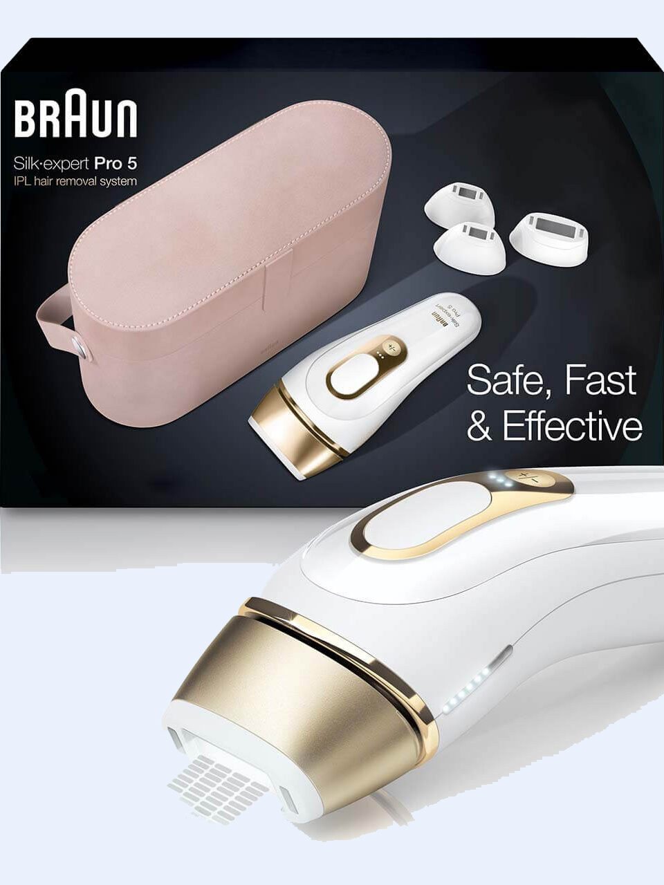 Braun's safe, fast, and effective hair removal device.